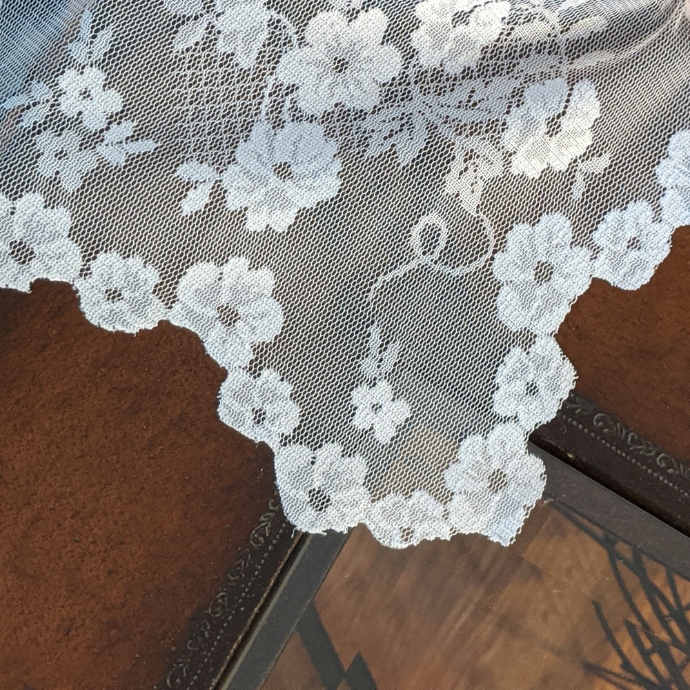 Petite Fleur Curtain White Panel